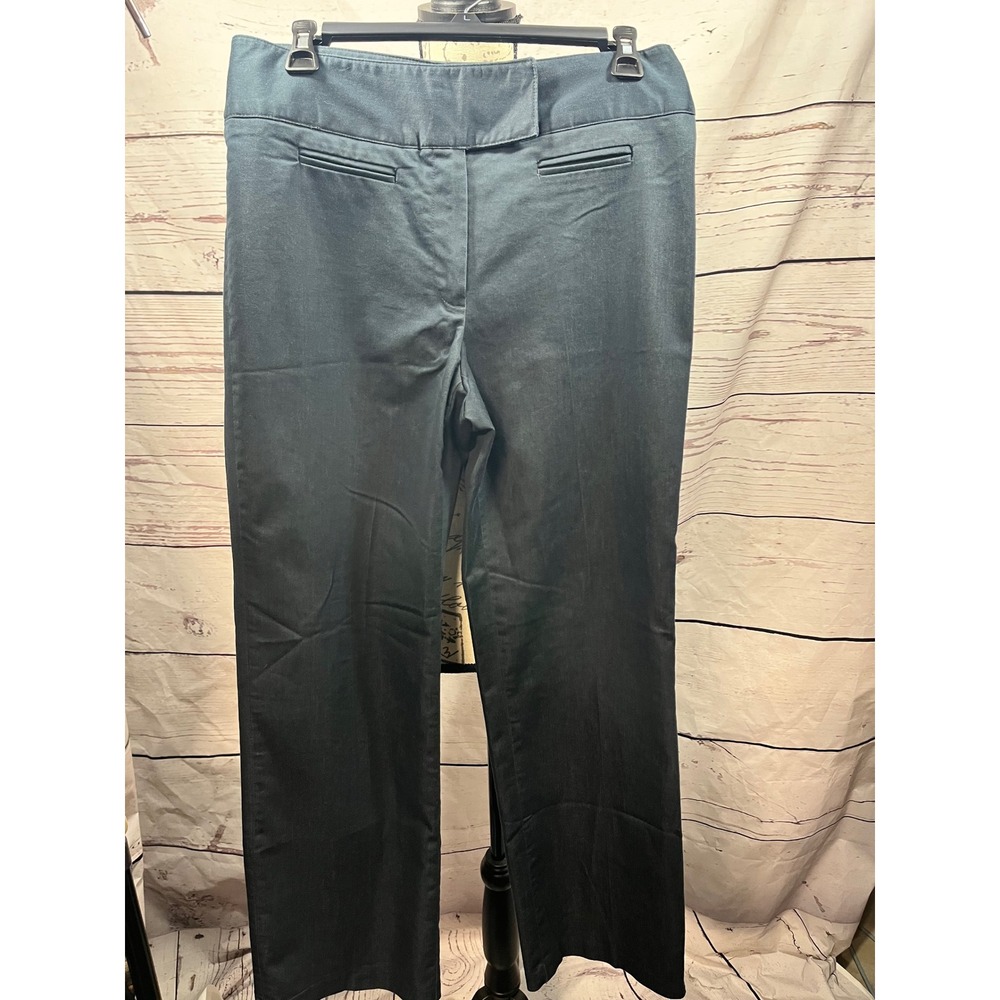 Pantology Womens Black Straight Leg Dress Pants Size 10‎ Stretch Workwear Office